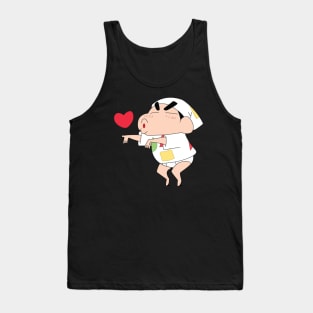 Funny Shinchan Being Playful Tank Top